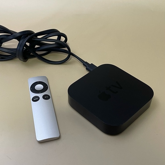 Apple Other - Apple TV A1427 (3rd Generation) Black Streaming Device with Remote and Cable